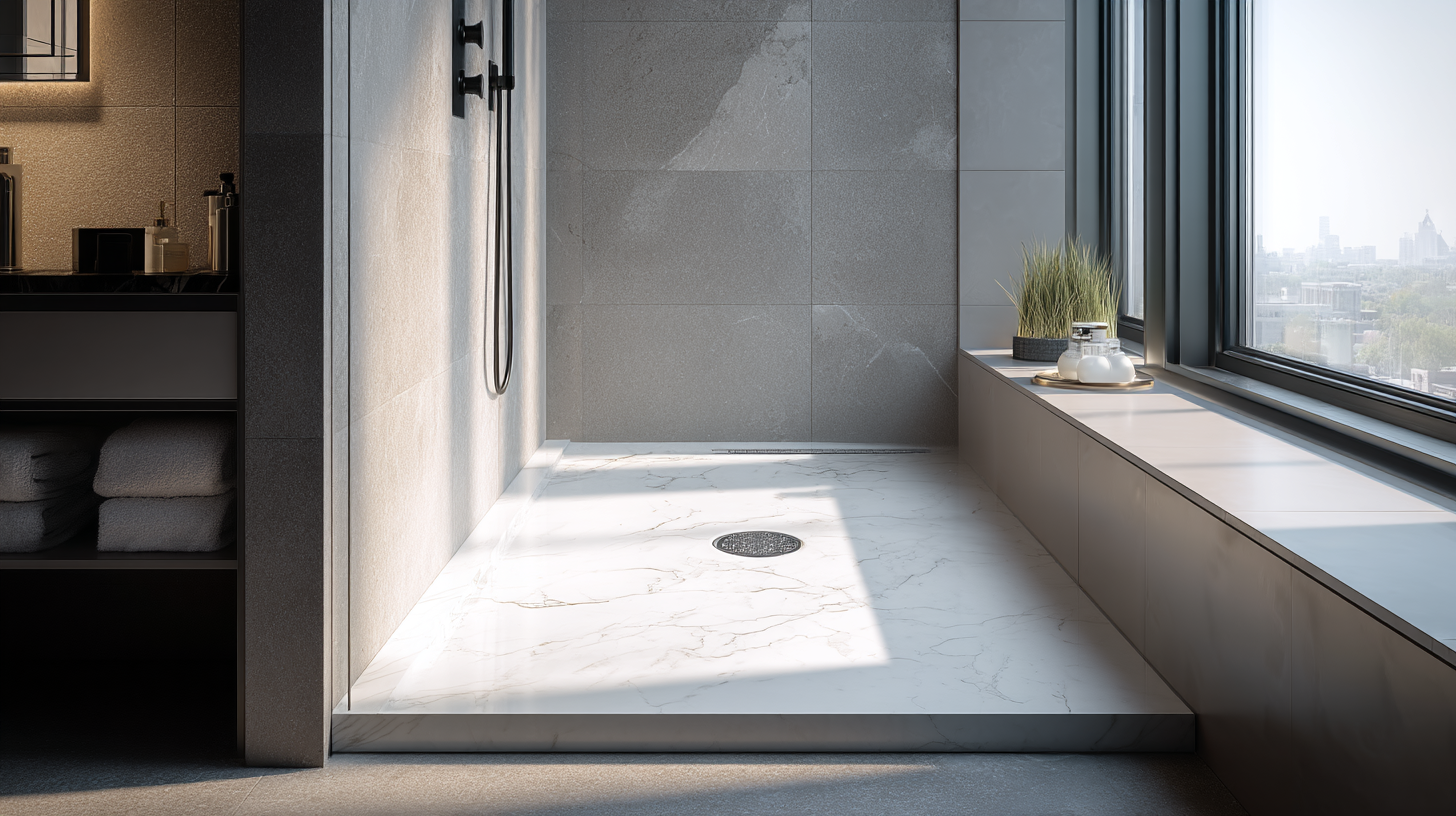 Custom shower pan